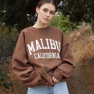 Brandy Melville Brown Malibu California Sweatshirt
